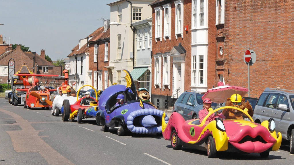 Wacky Races Real-life Cars Background