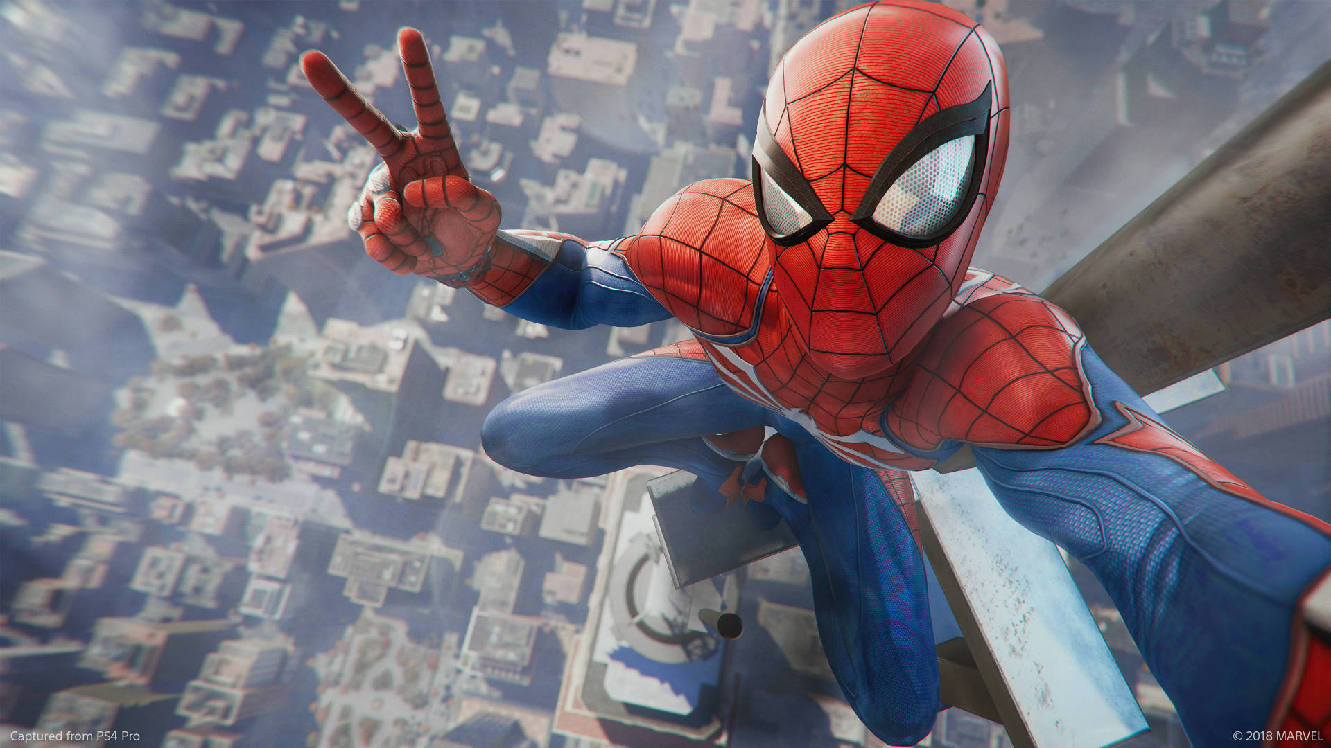 Wacky Selfie Of Spider Man Background