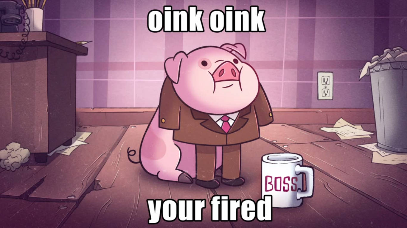 Waddles In Suit Background