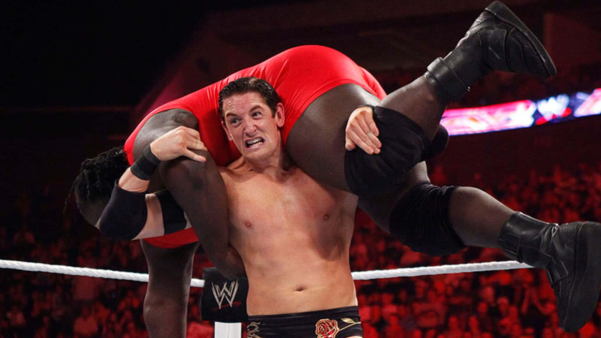 Wade Barrett Carrying Mark Henry