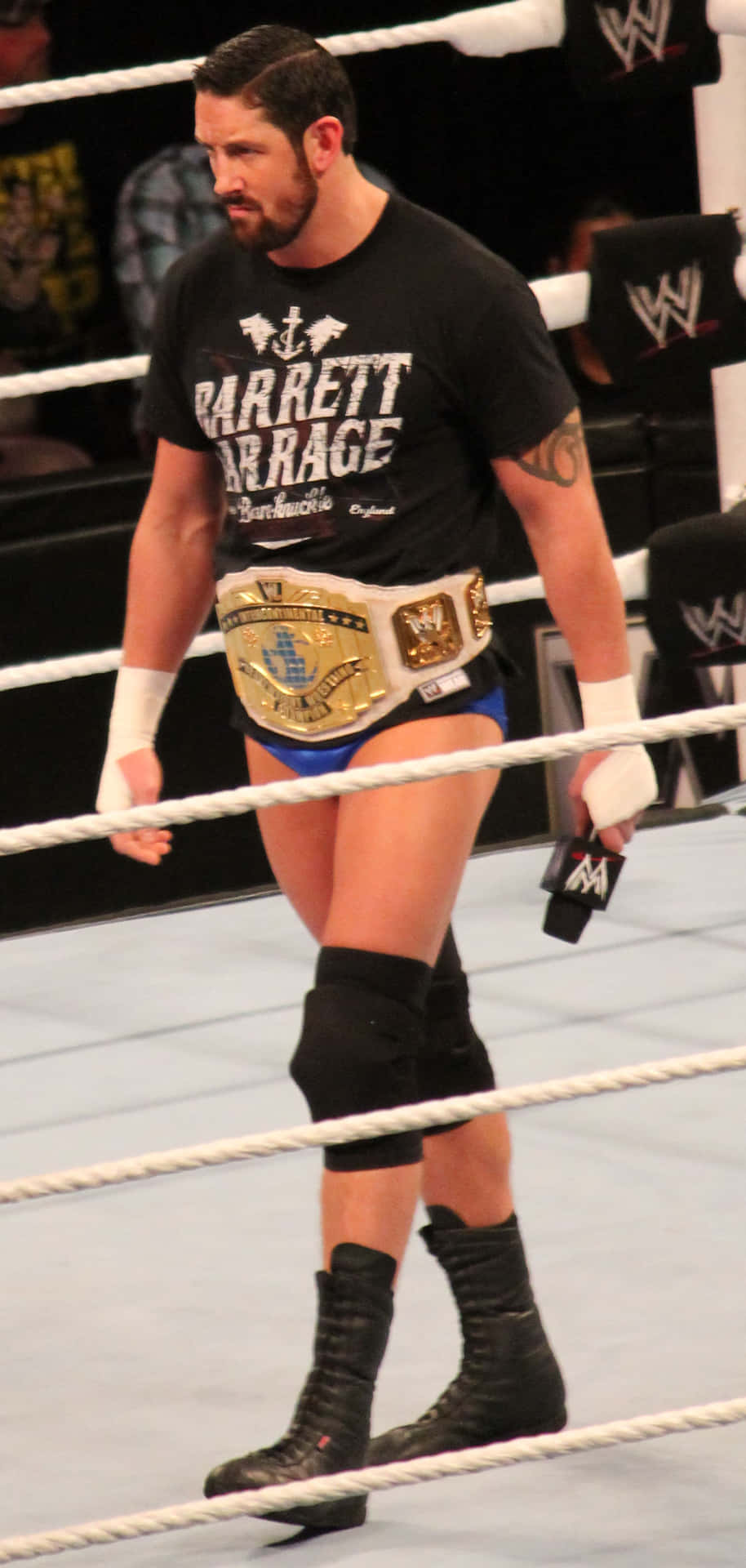 Wade Barrett Wearing Championship Belt