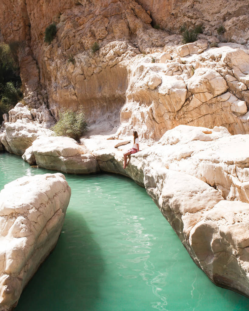 Wadi Ash Shab In Oman Background