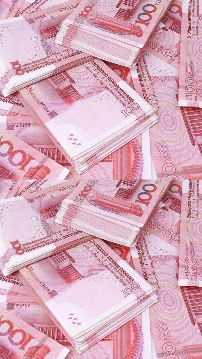 Wads Of Girly Money Background