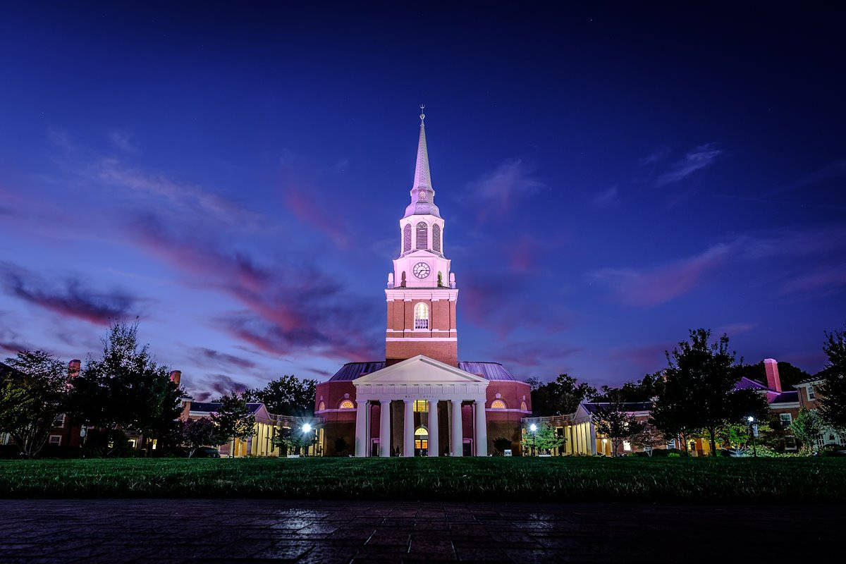 Wait Chapel At Wake Forest University Background