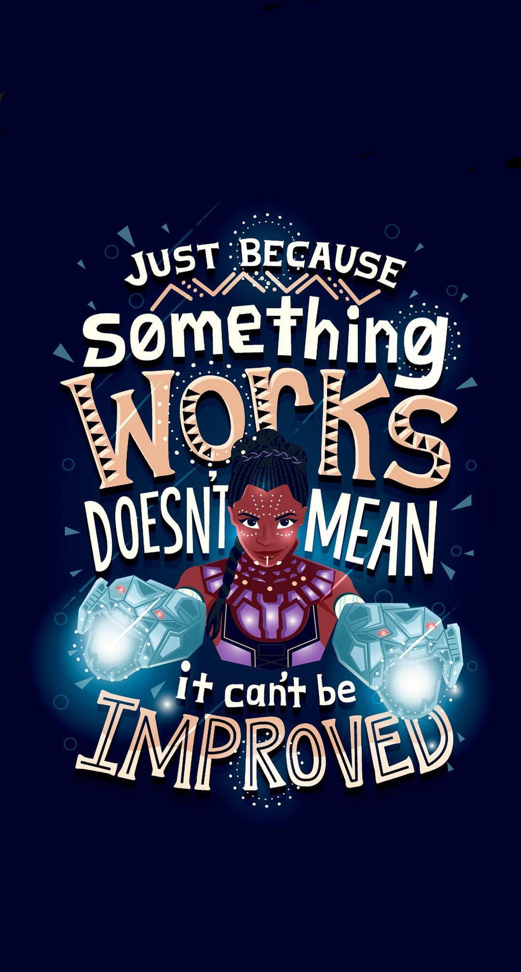 Wakanda Forever's Shuri Famous Quote Background