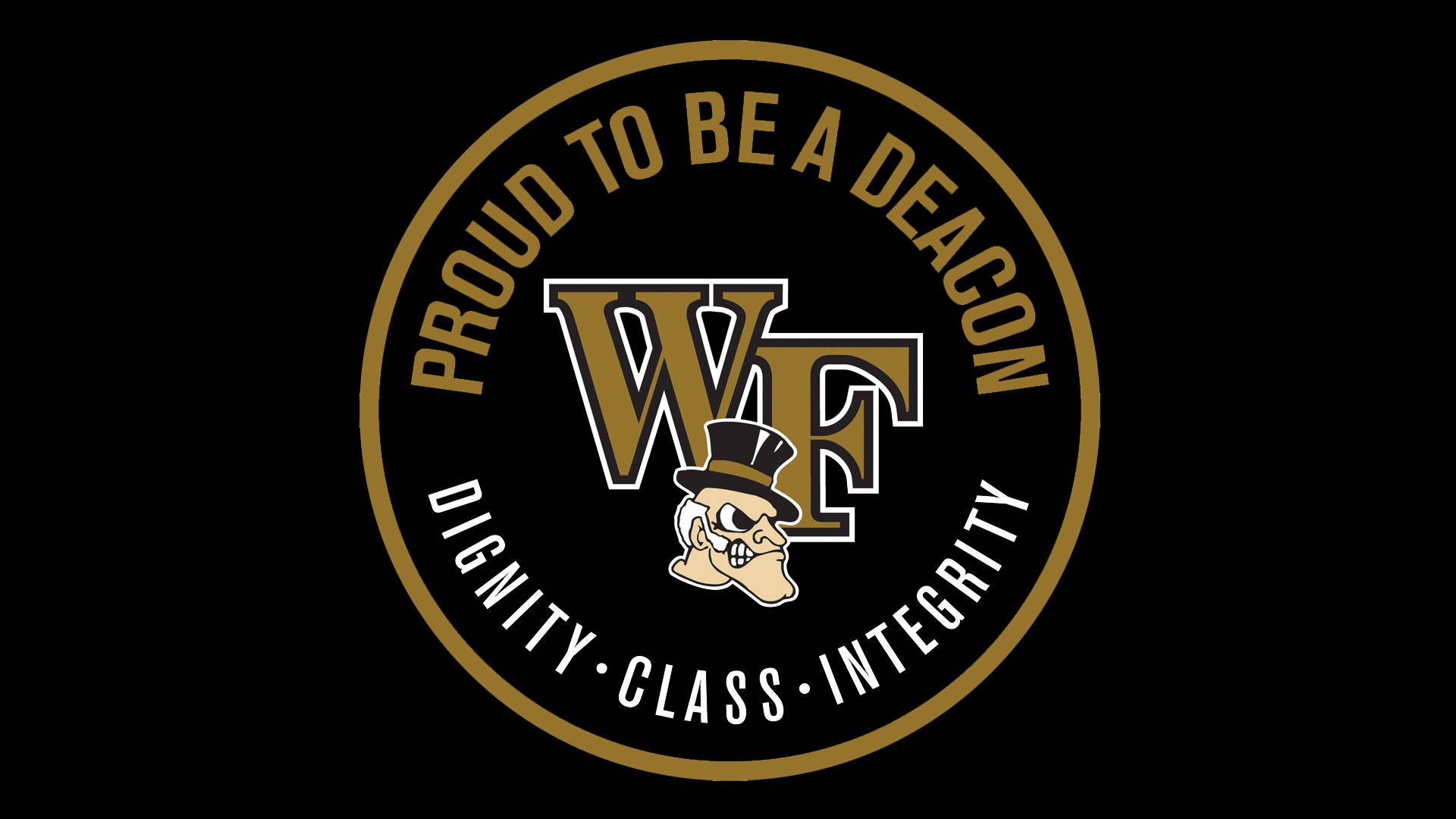 Wake Forest University Awesome Logo Background