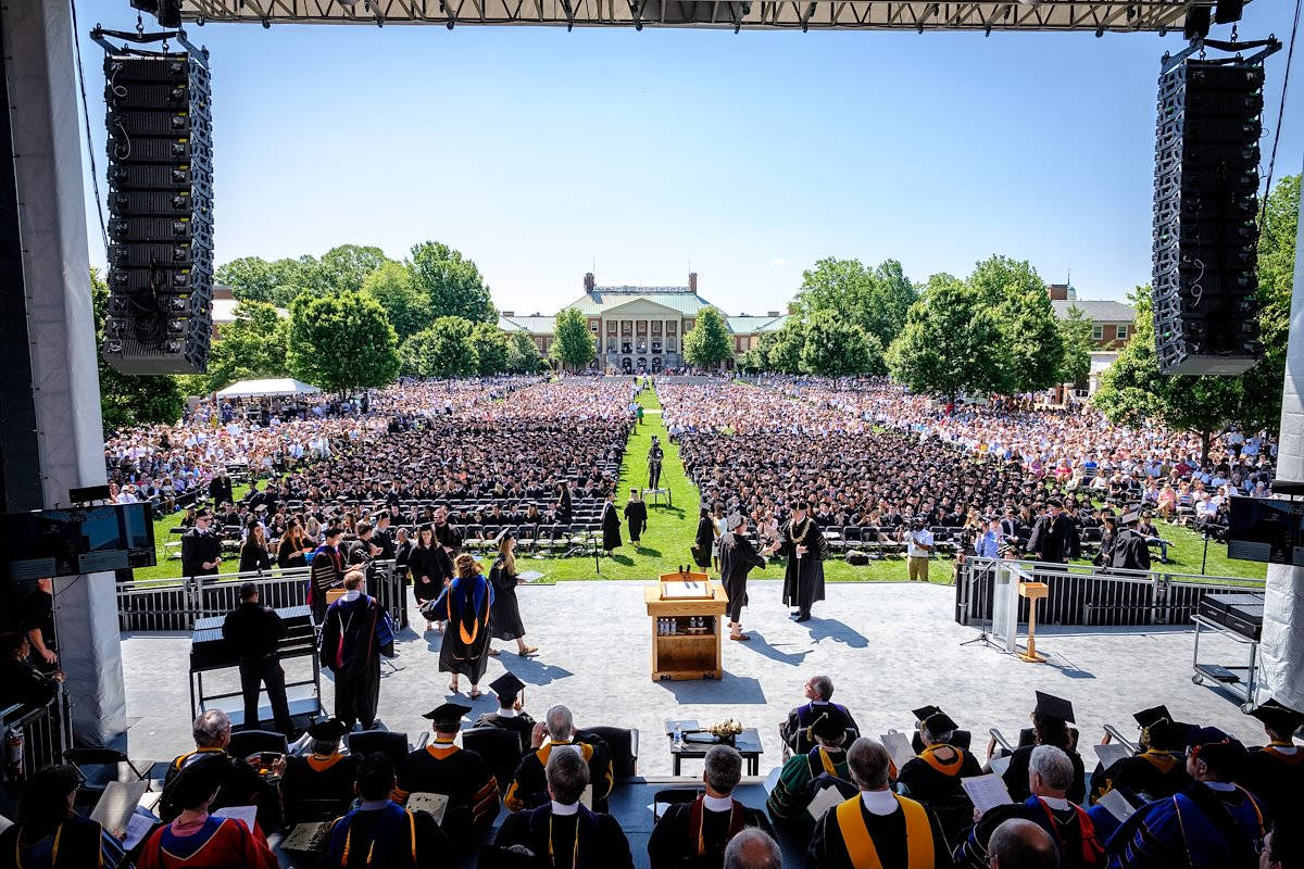 Wake Forest University Commencement Ceremony Background