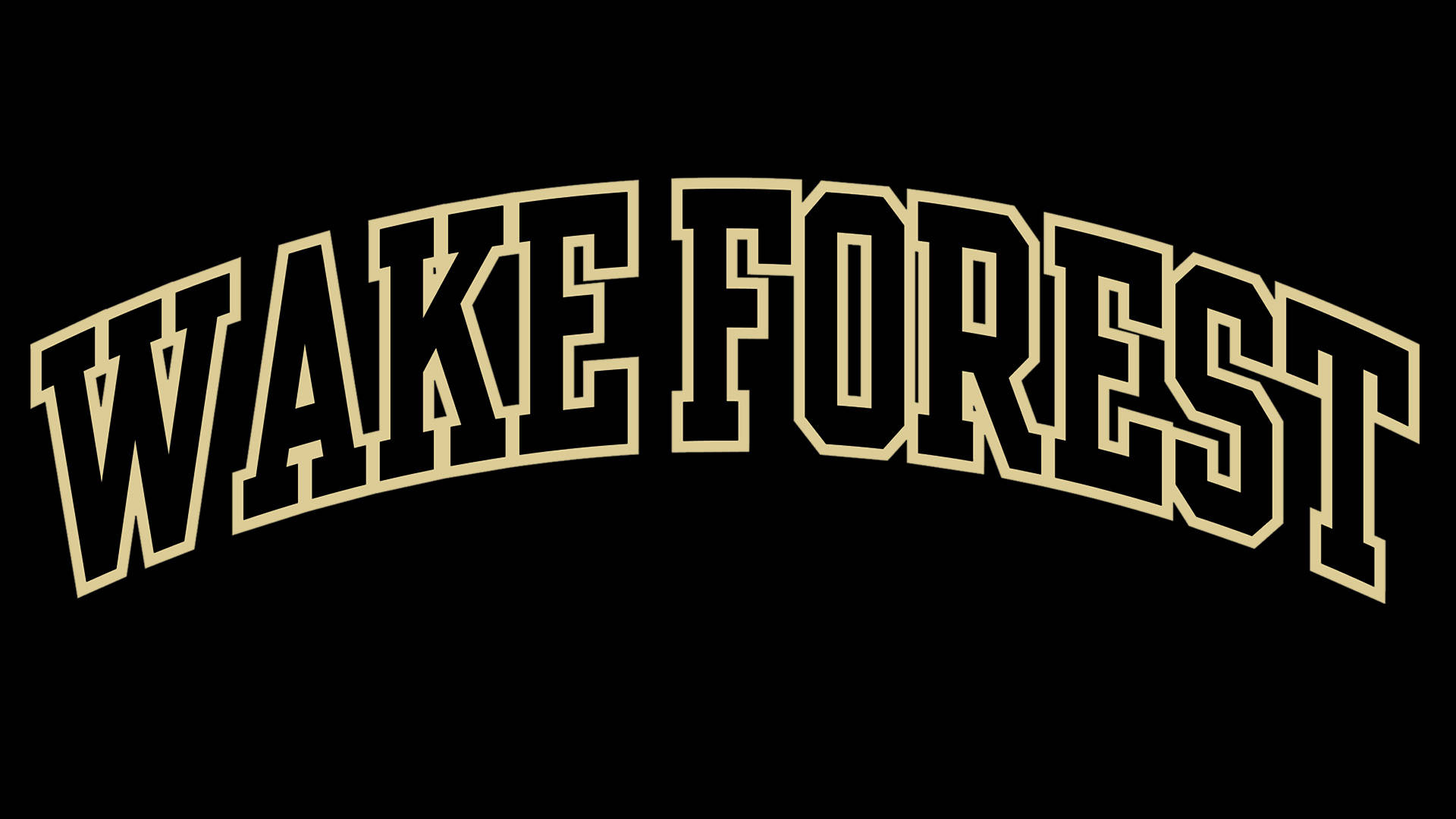 Wake Forest University Logo Dark Background