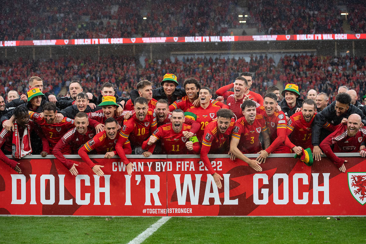 Wales National Football Team Cheering Background