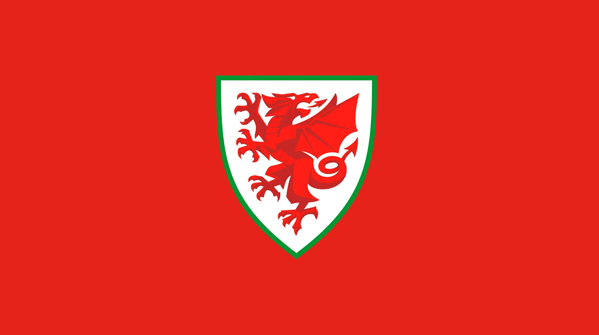 Wales National Football Team Shield Emblem Background