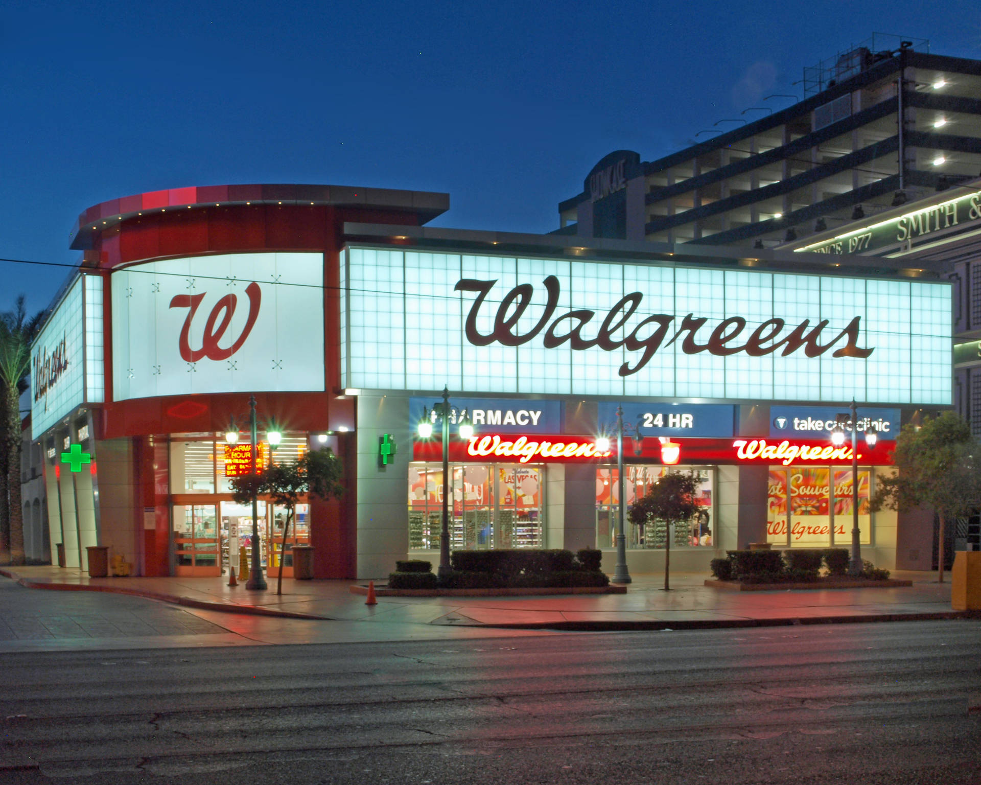 Walgreens Store Night Background