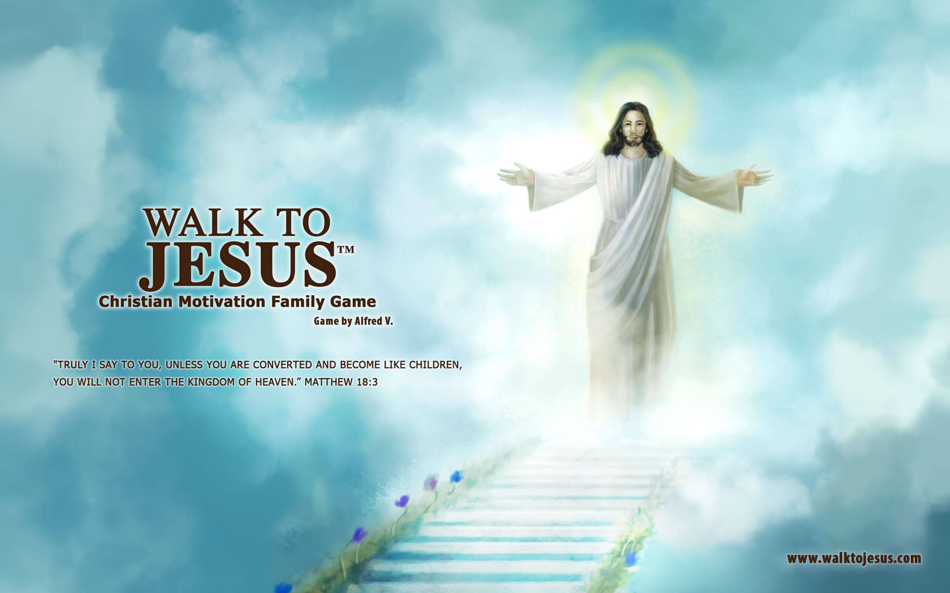 Walk To Jesus Family Game Background