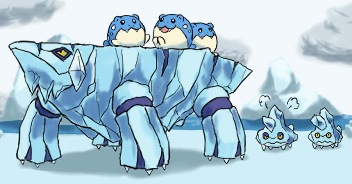 Walking Avalugg Background
