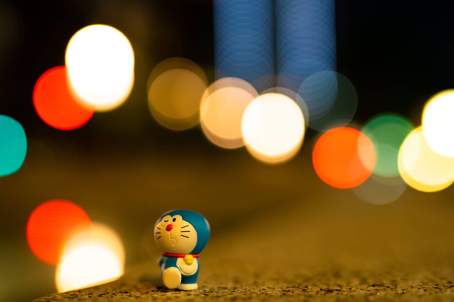 Walking Doraemon 4k Background