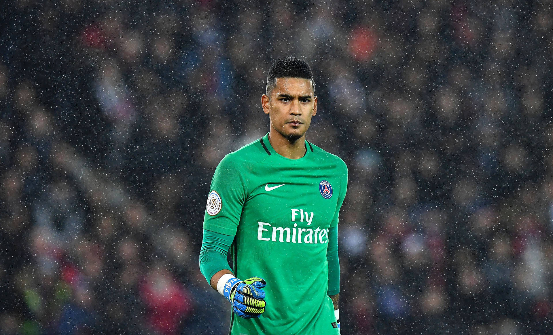 Walking Football Player Alphonse Areola Background