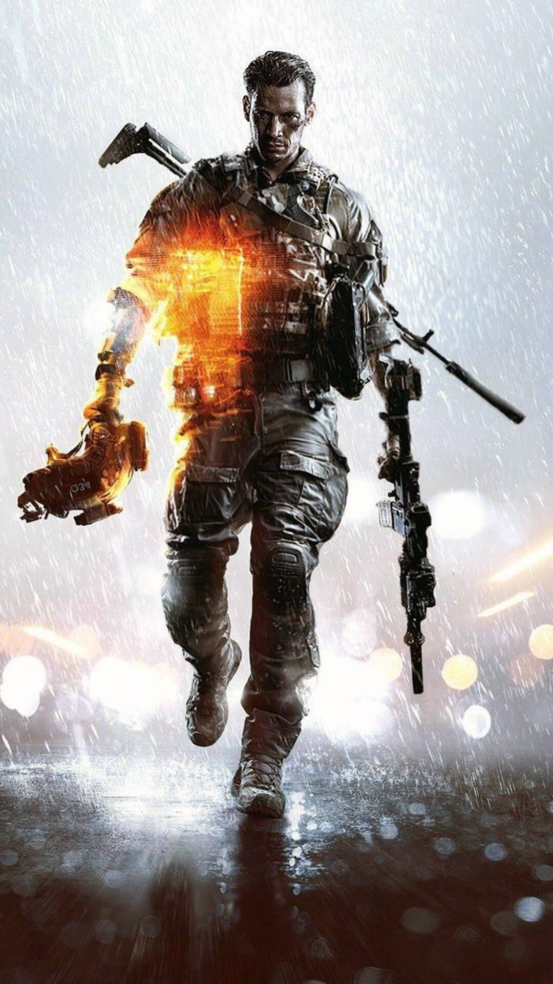 Walking Sergeant Recker Battlefield 4 Phone Background