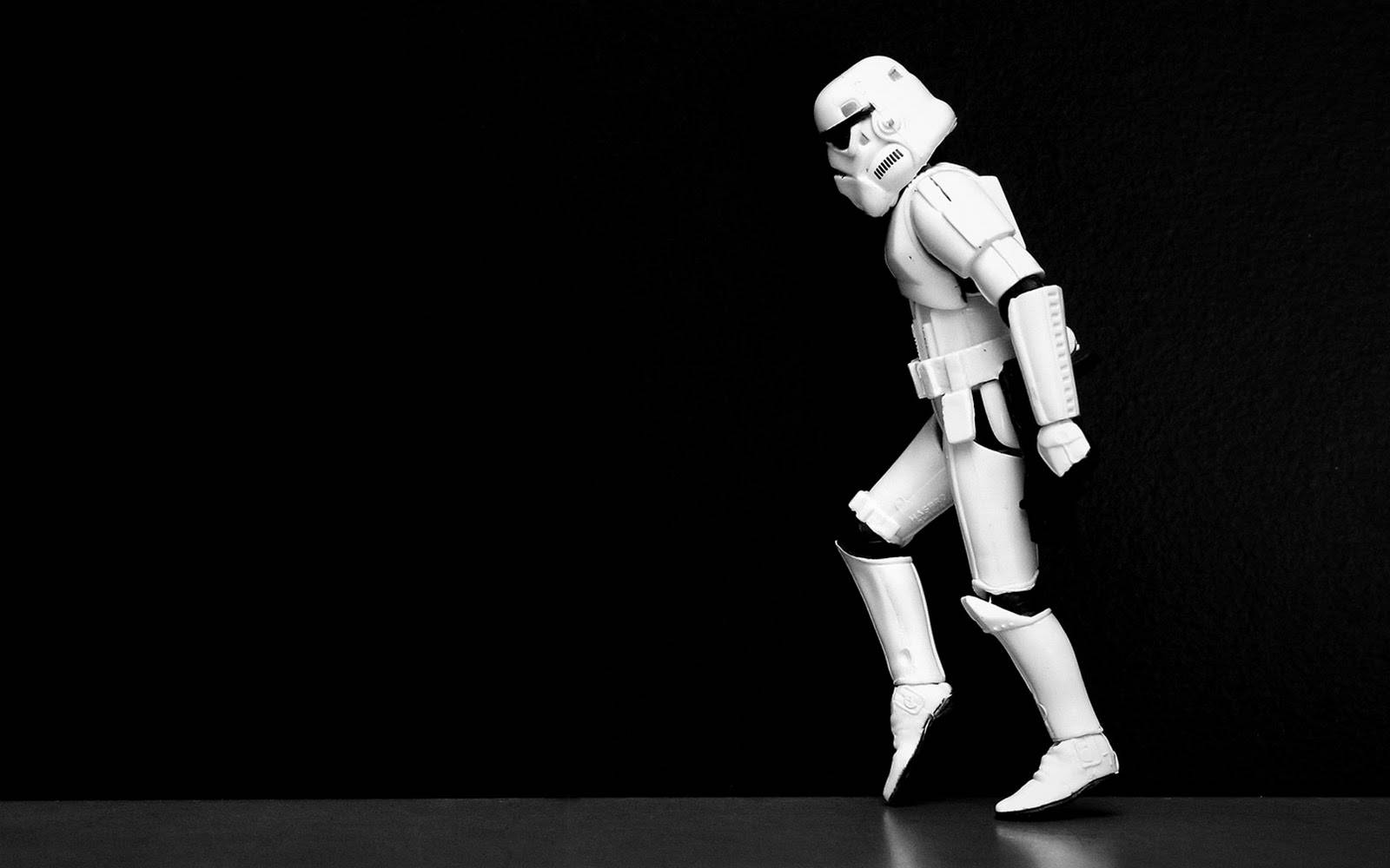 Walking Stormtrooper From Star Wars Landscape