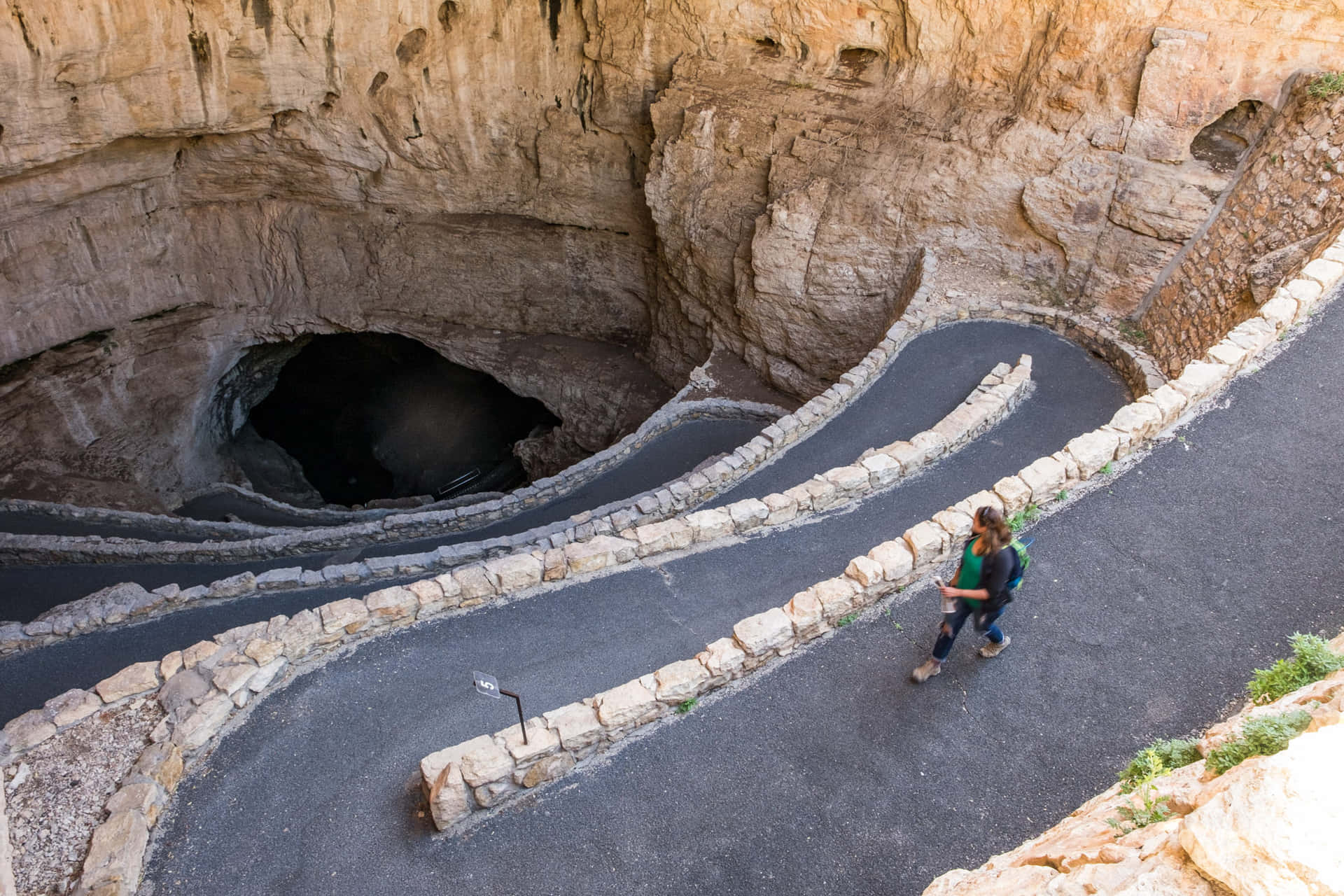 Walkway Carlsbad Caverns National Park Background