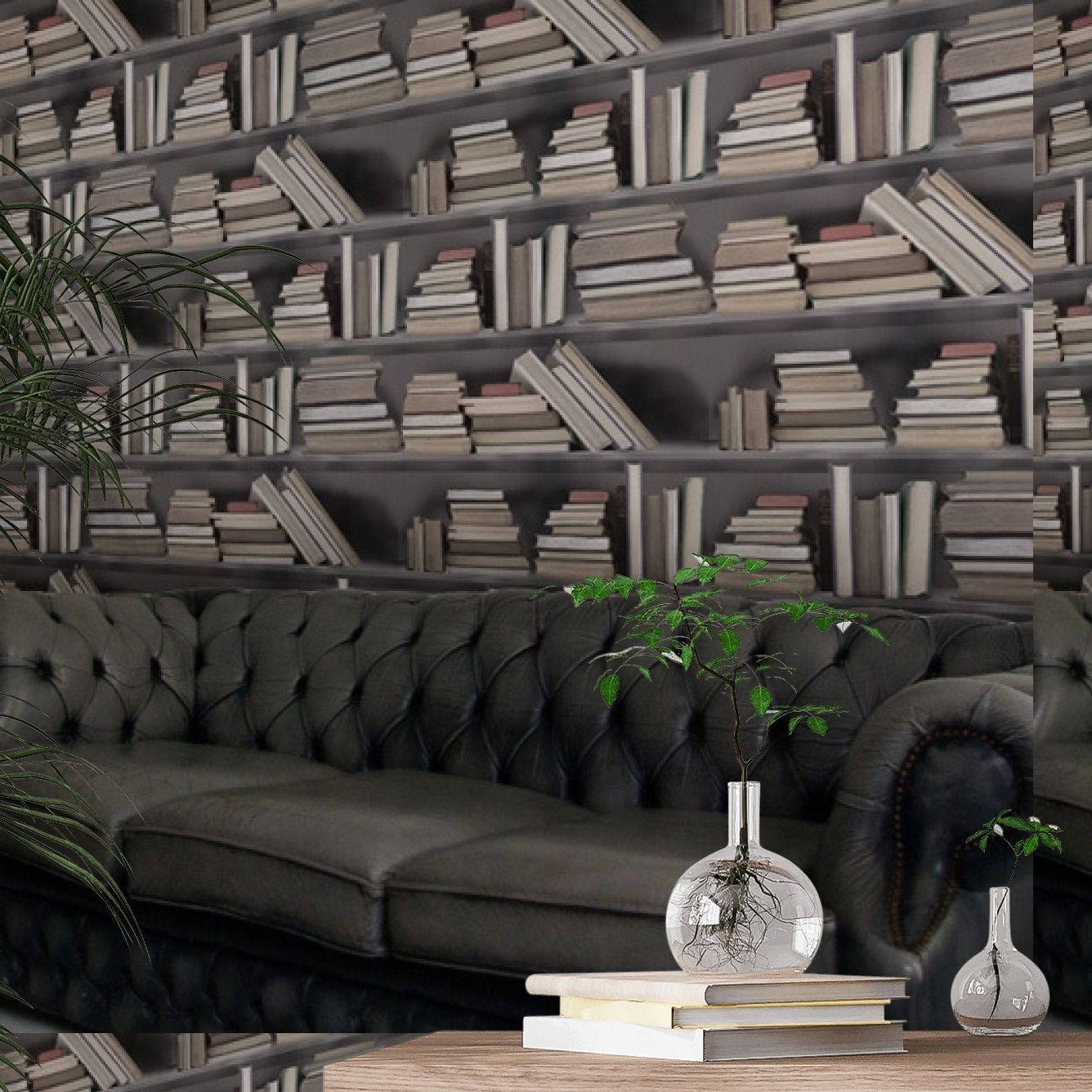 Wall Art Bookshelf Background