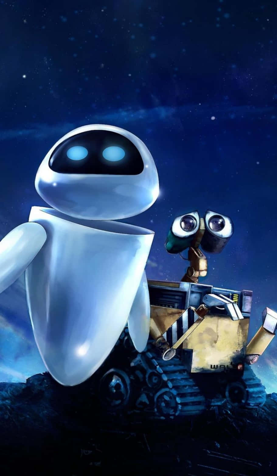 Wall-e Contemplating Life On Iphone Wallpaper