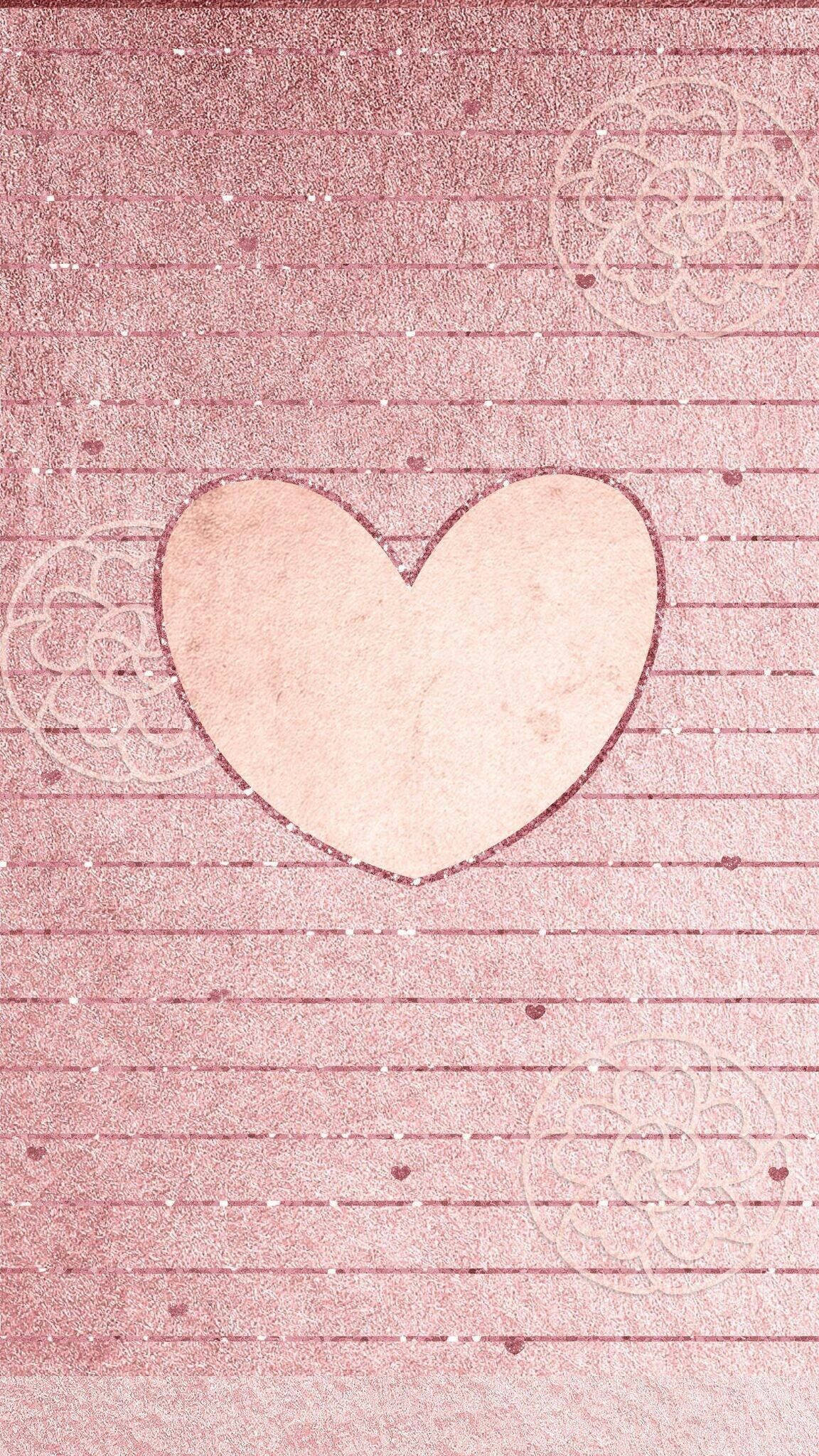 Wall Heart For Cute Girly Phone Background