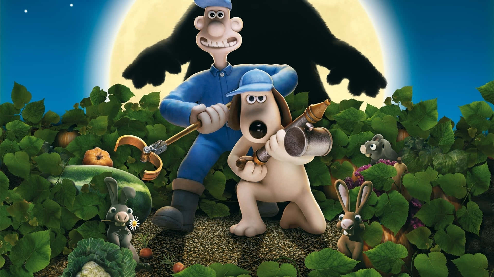 Wallace & Gromit The Curse Of The Were-rabbit Fight Stance Background