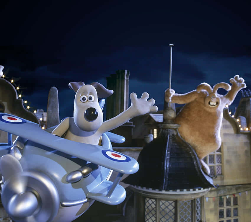 Wallace & Gromit The Curse Of The Were-rabbit Helicopter Background