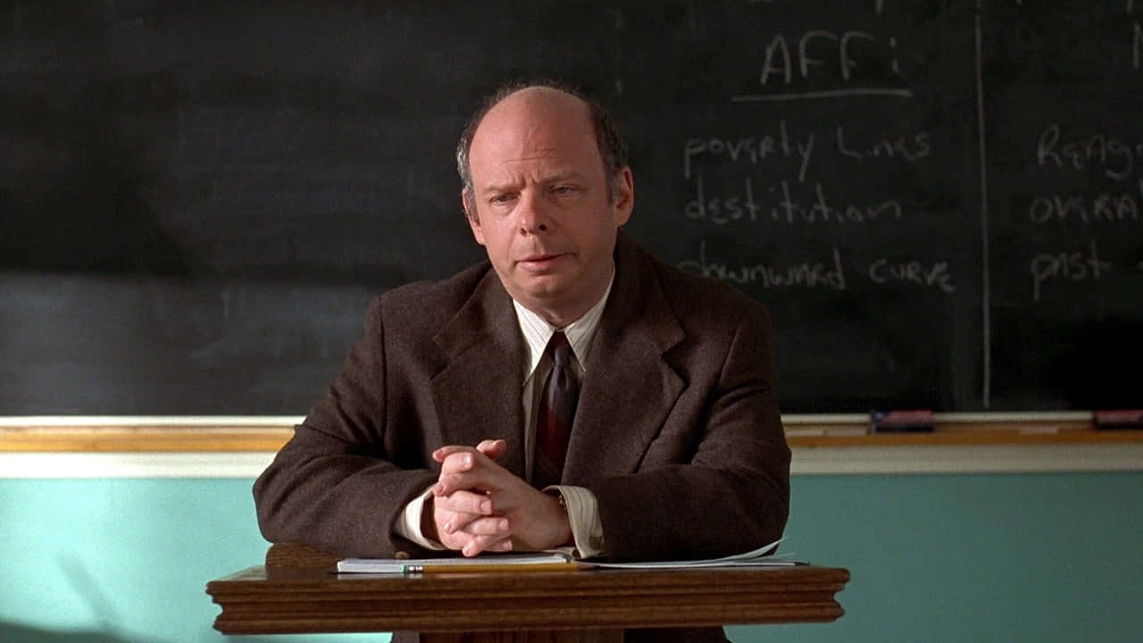 Wallace Shawn Posing During An Event Background