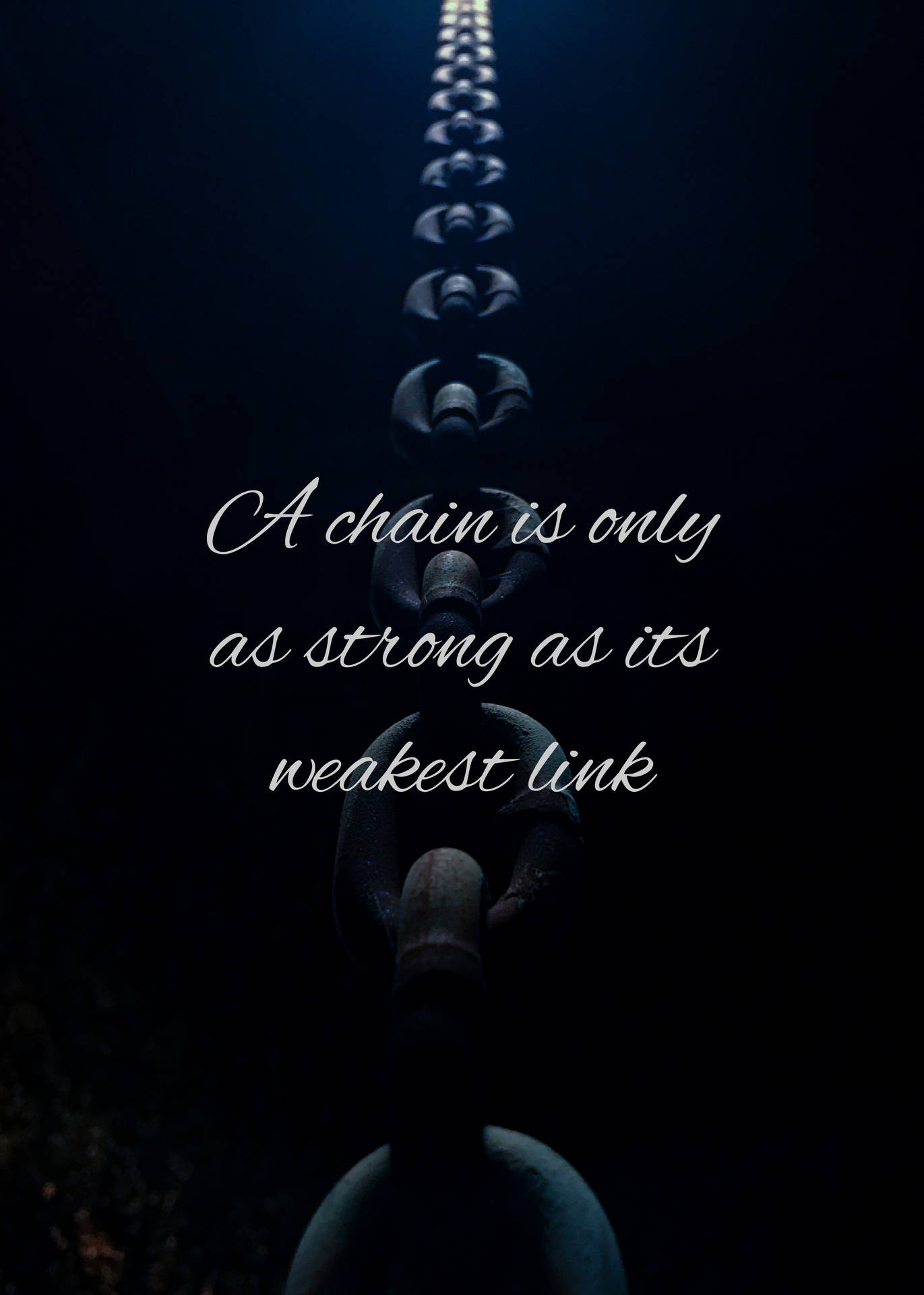 Wallpaper Chain, Strength, Weakness, Link, Phrase Background
