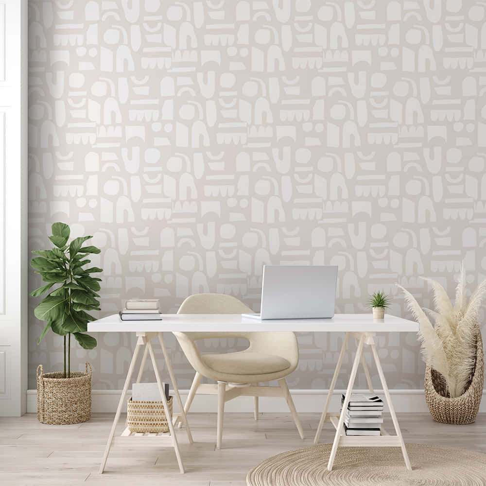 Walls Of An Elegant Office Area With Subtle Patterns Background