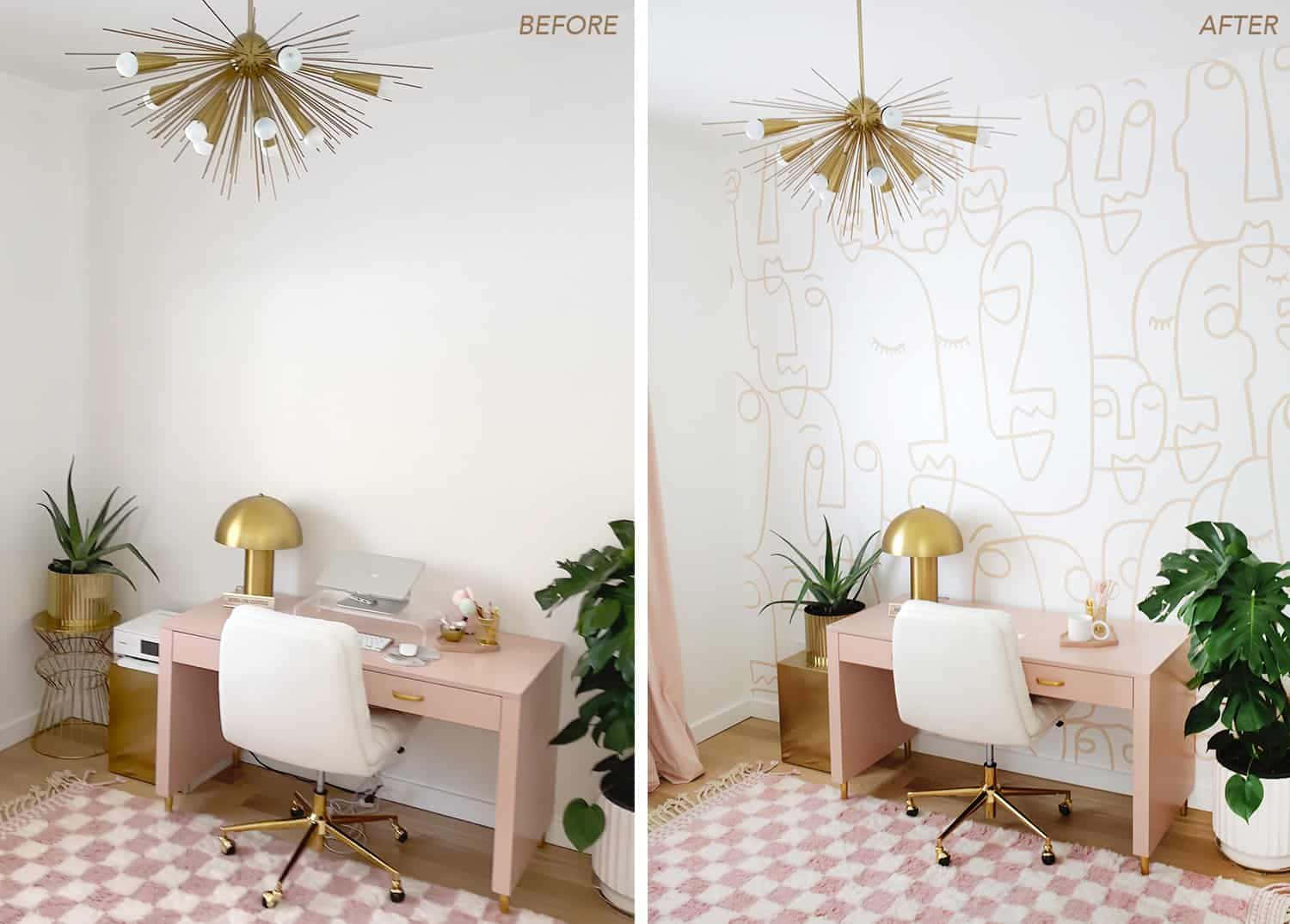 Walls Of An Office Area With Subtle Designs