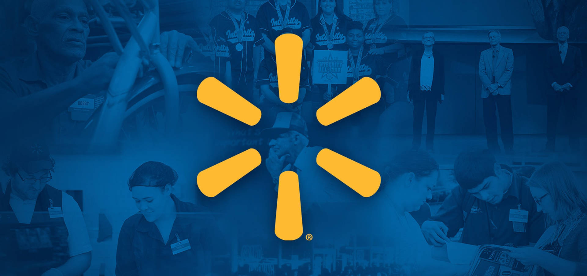 Walmart Logo Banner Background
