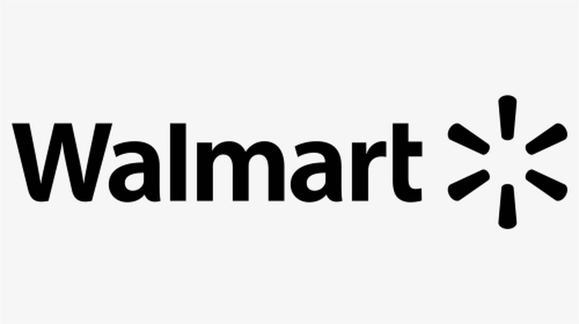 Walmart White Minimalist Logo Background