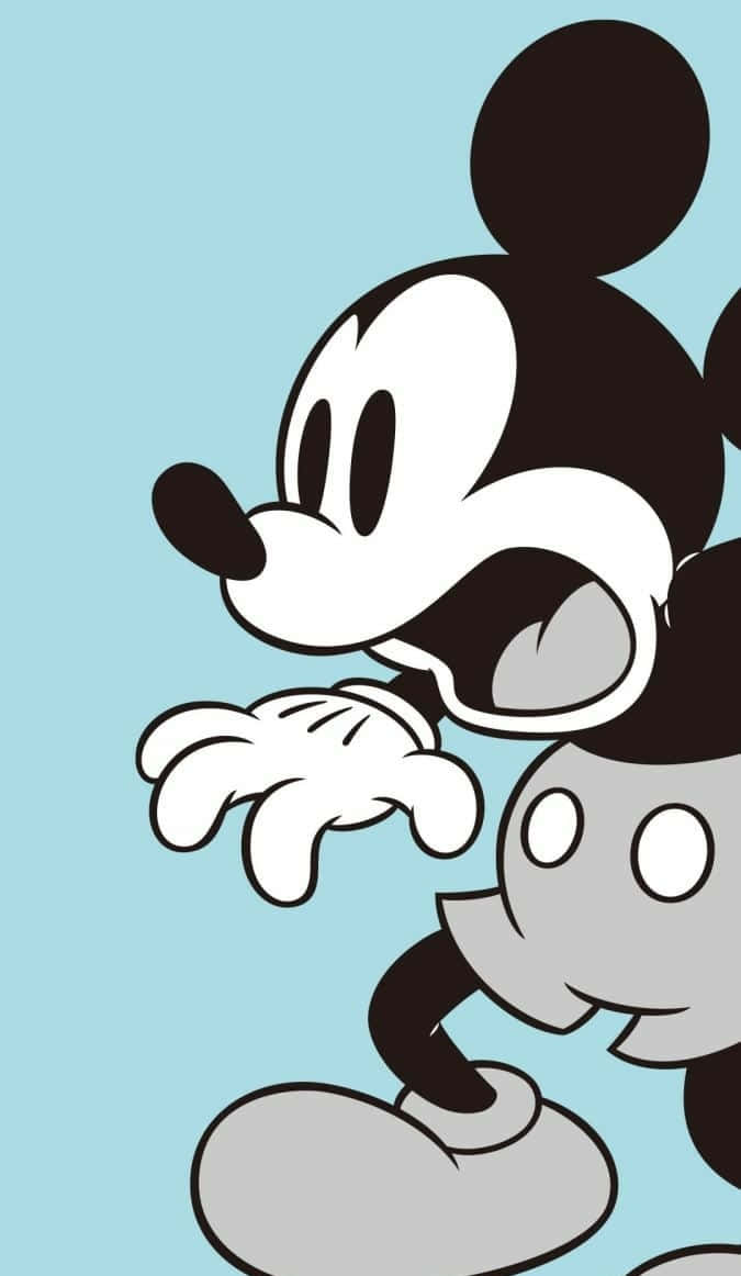 Walt Disney's Iconic Character, Cute Mickey Mouse