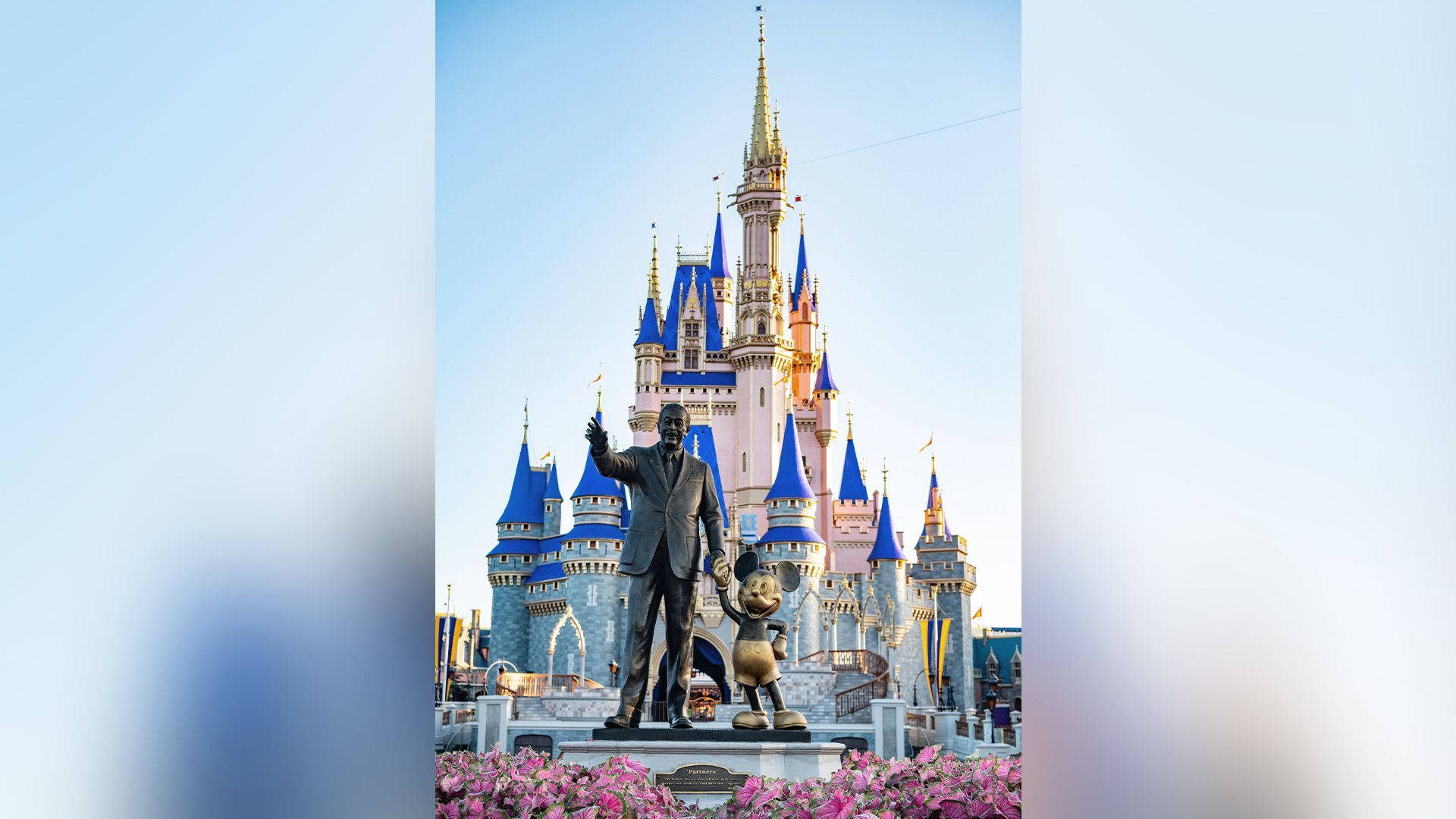 Walt Disney World Castle With Statue