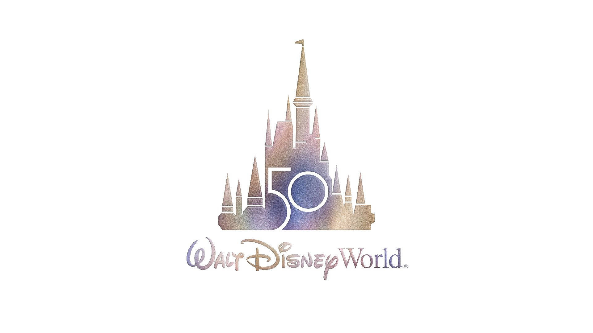 Walt Disney World White Background