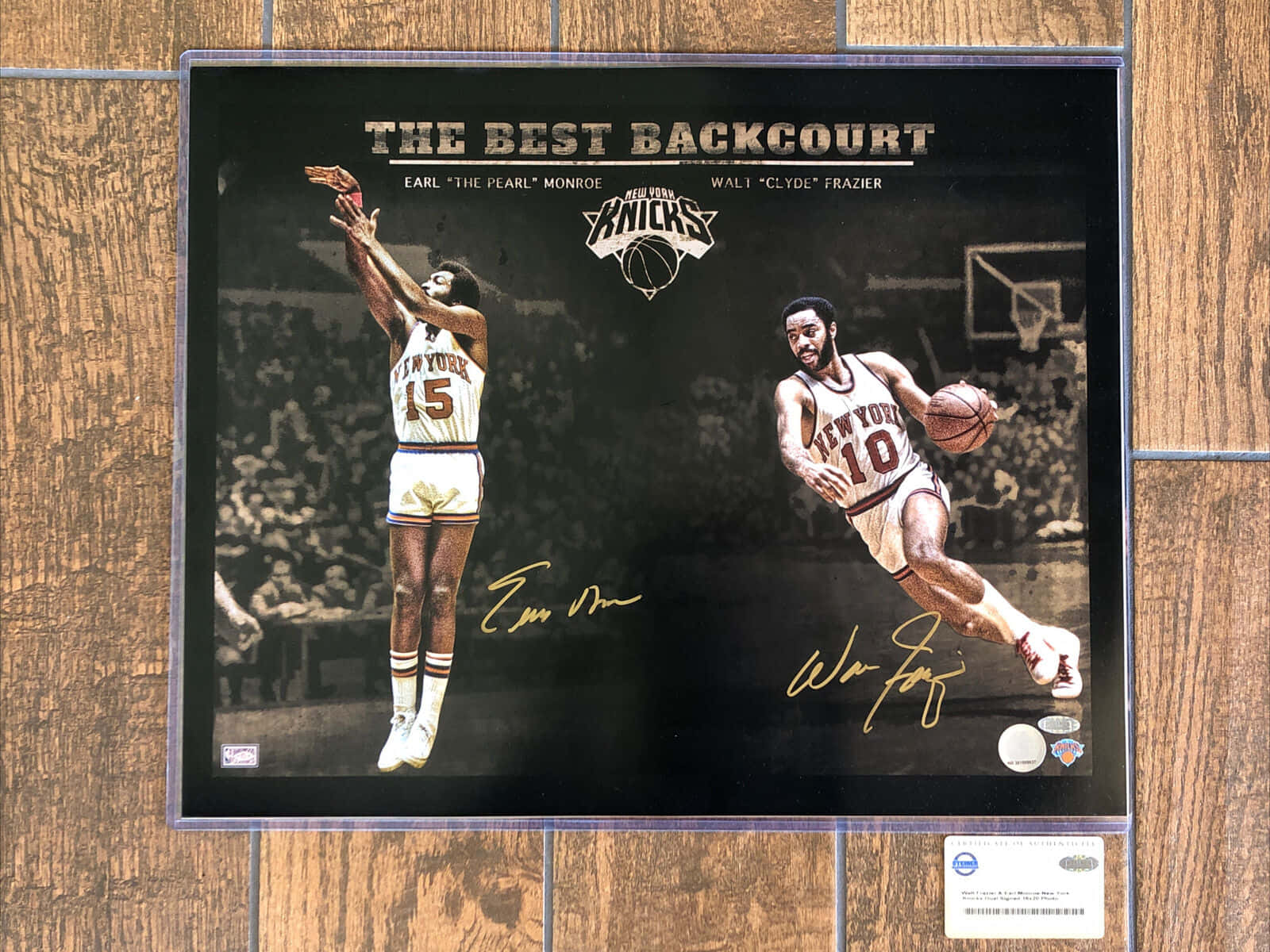 Walt Frazier And Earl Monroe New York Knicks