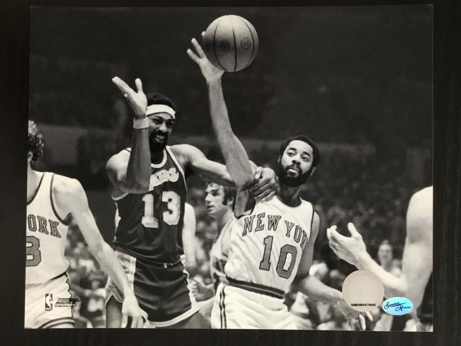 Walt Frazier And Wilt Chamberlain Lakers Vs. Knicks Background