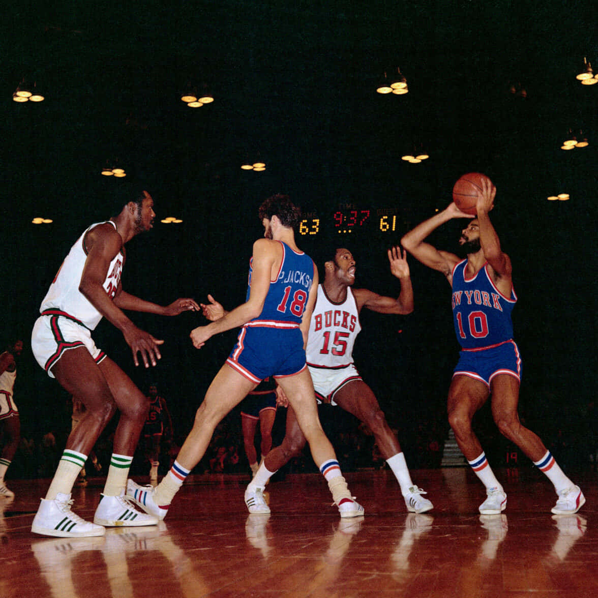 Walt Frazier New York Knicks Vs. Milwaukee Bucks