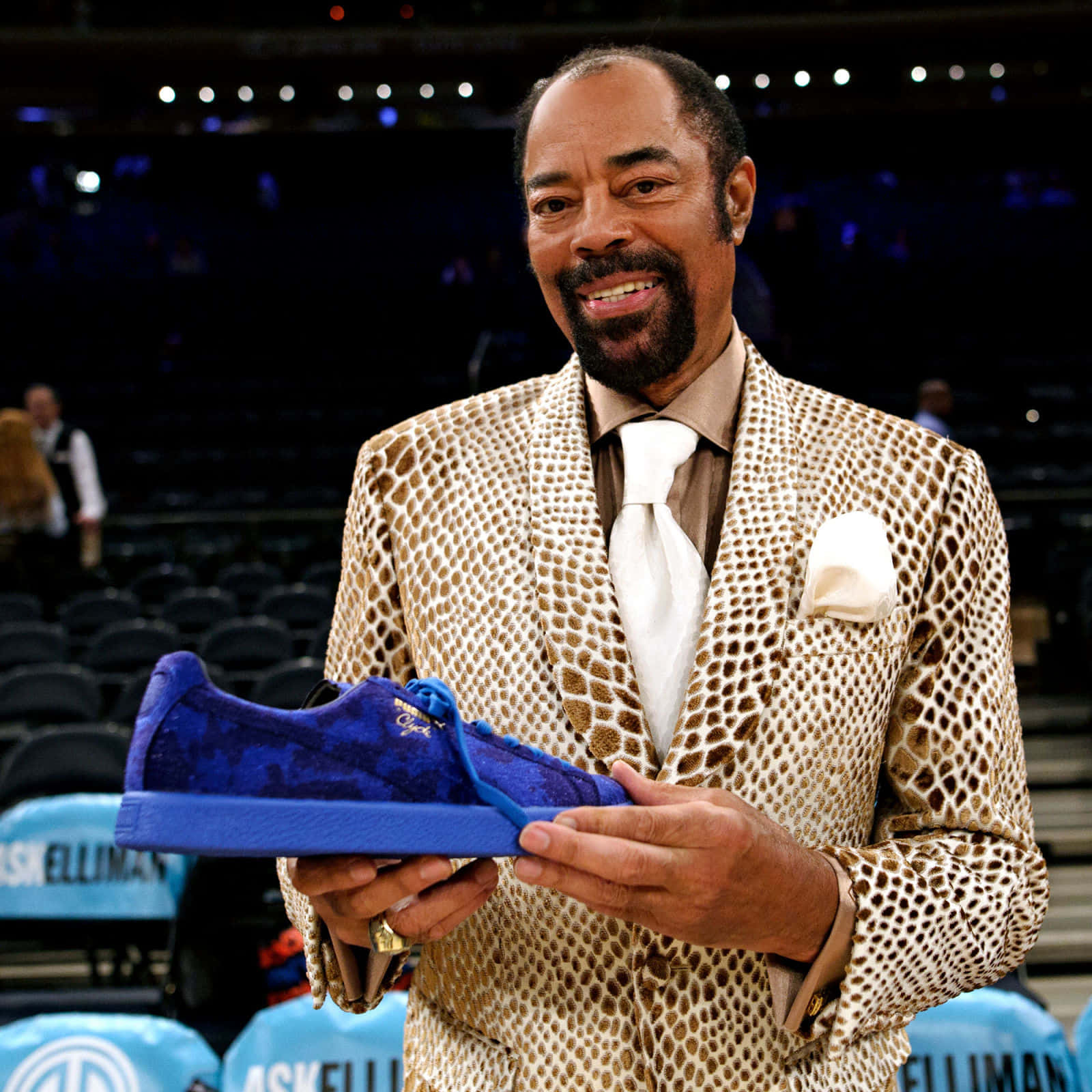 Walt Frazier Puma Clyde Blue Shoe