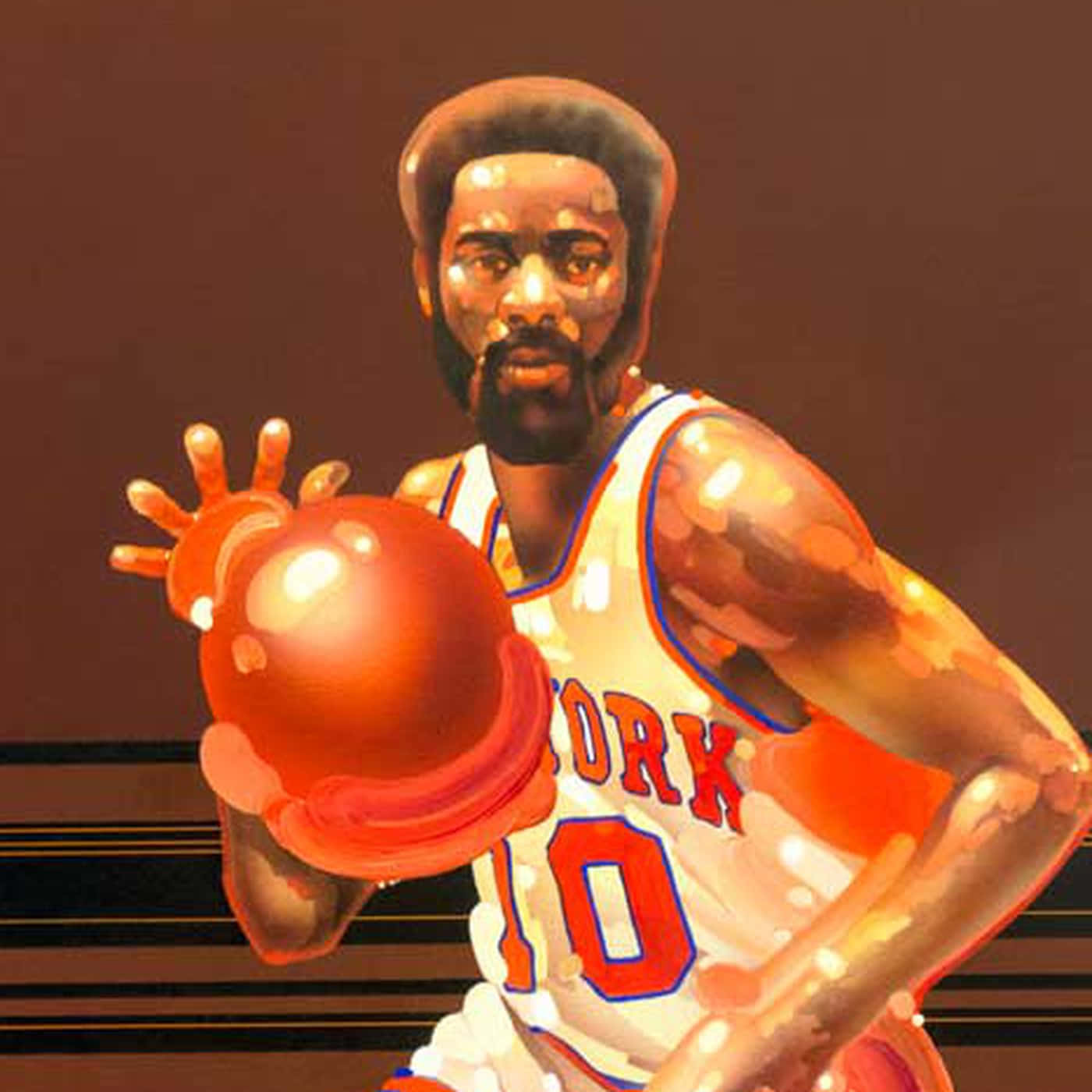 Walt Frazier Unpublished 1970s Time Magazine Cover Background