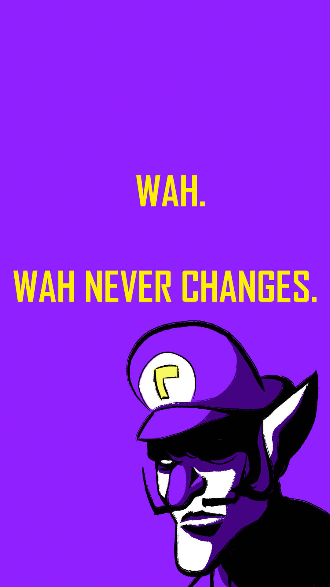 Waluigi Strikes A Pose In Action-packed Wallpaper Background