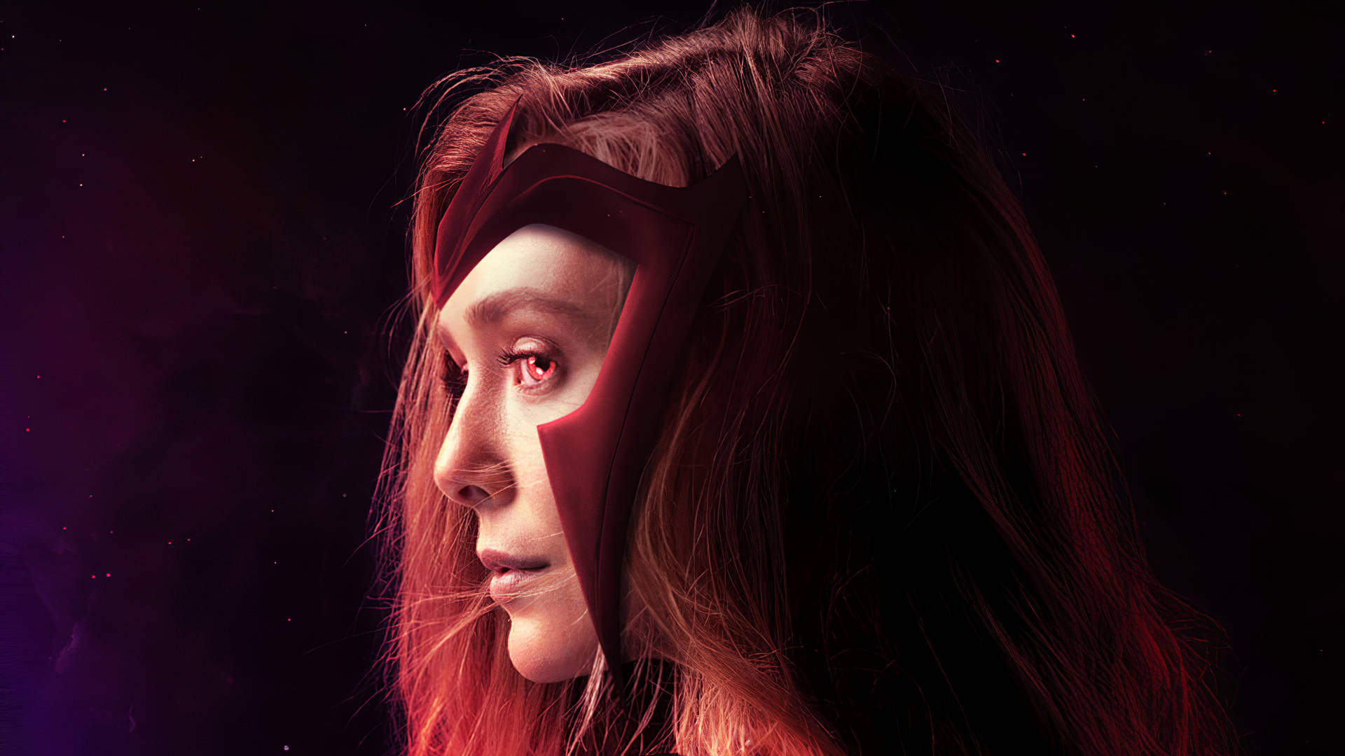 Wanda Maximoff Digital Art Side View