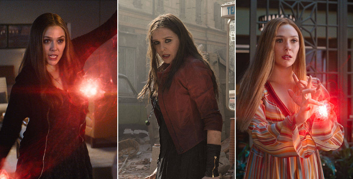 Wanda Maximoff In Different Films Background