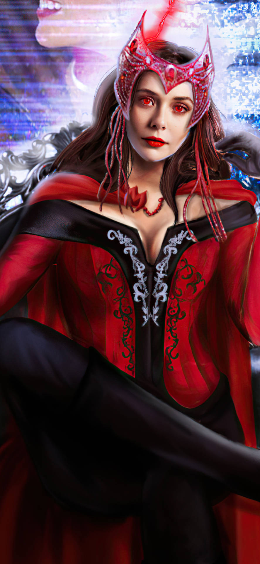 Wanda Maximoff Mixed Art