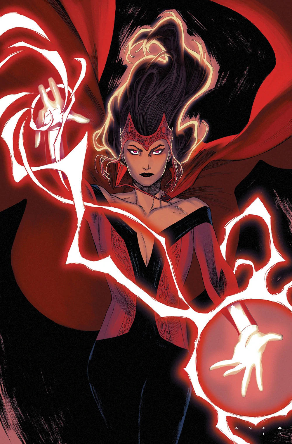 Wanda Maximoff Scarlet Witch Comic Background