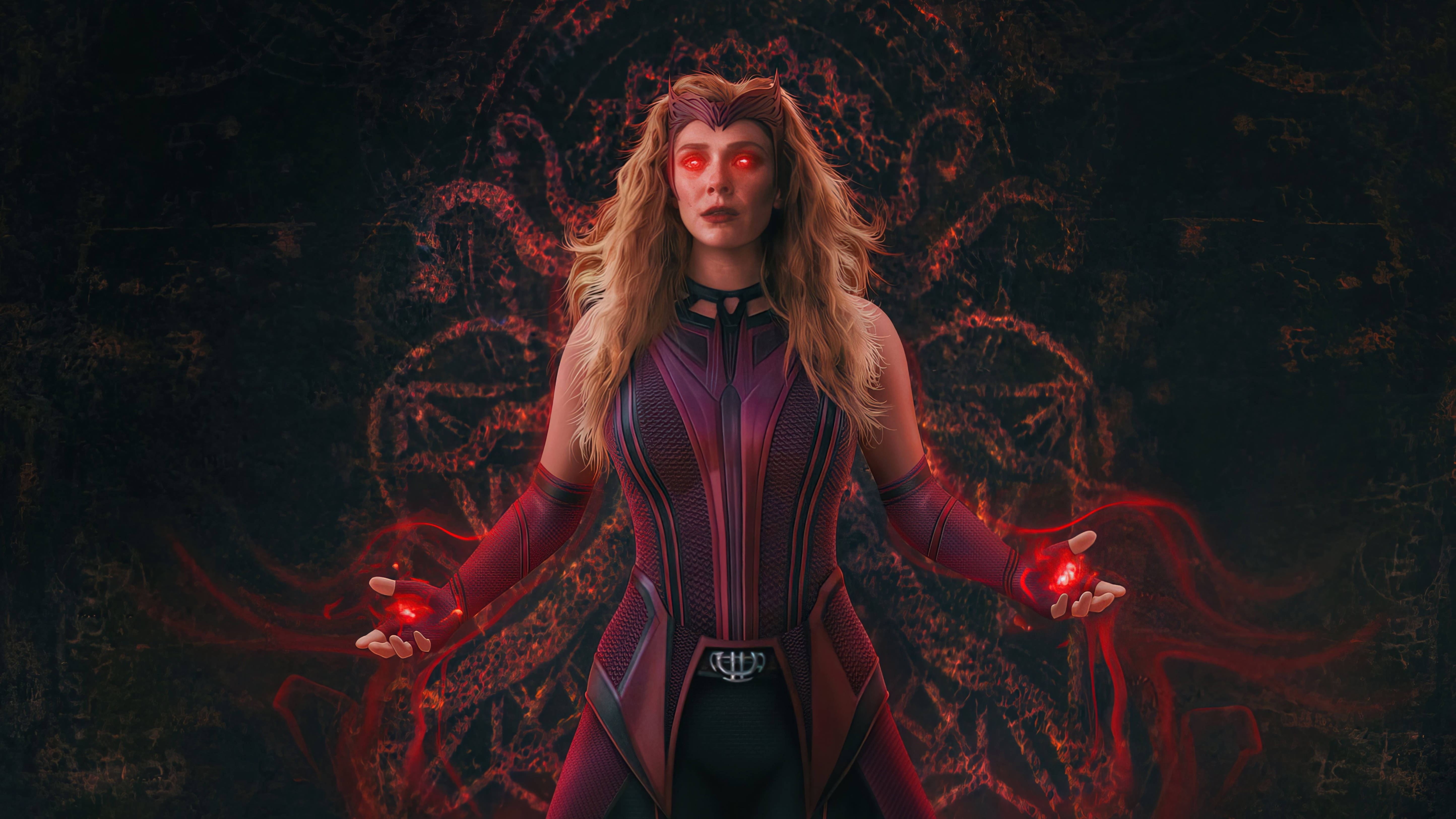 Wanda Scarlet Witch The Hydra 4k Background