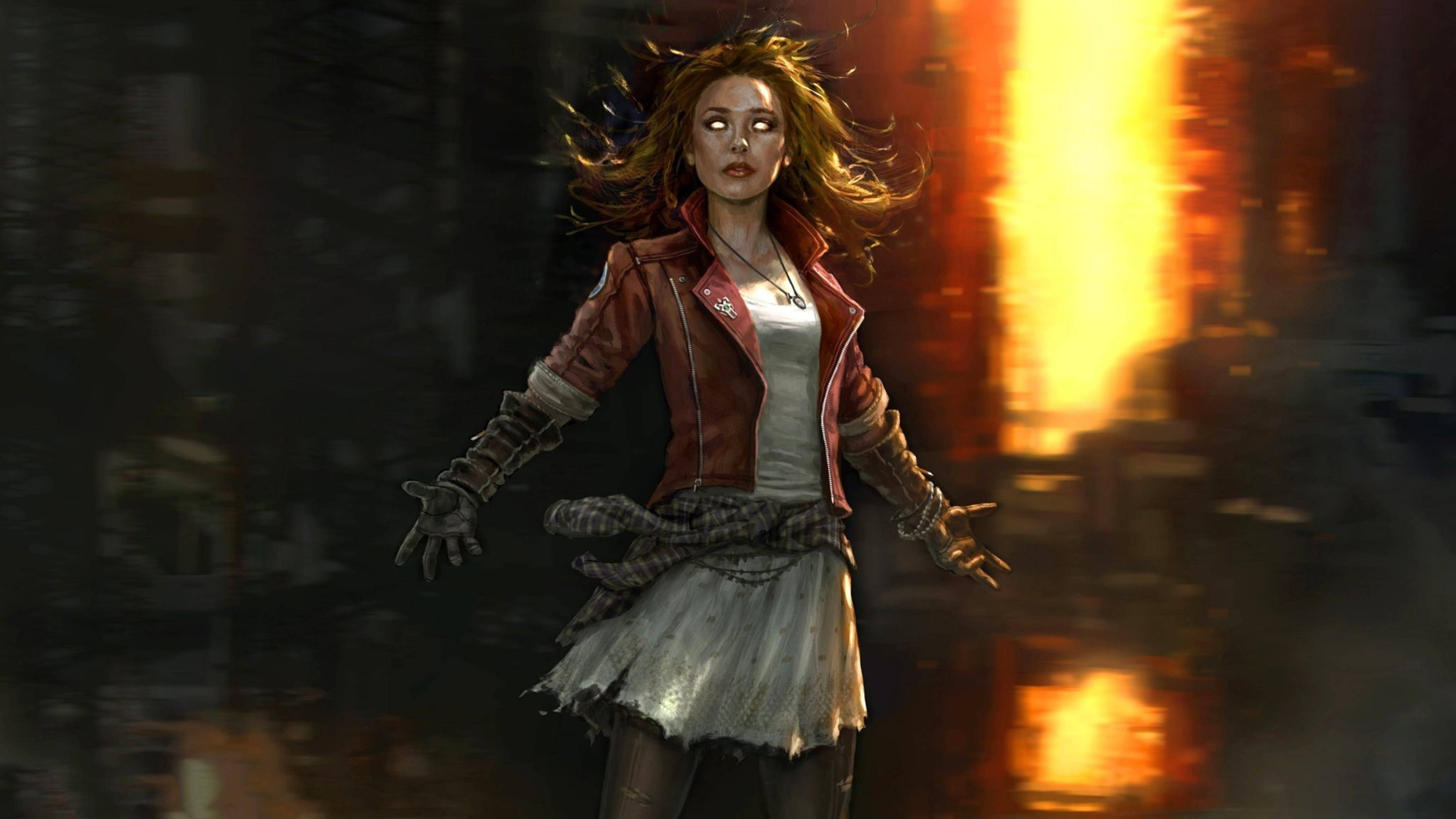 Wanda Superhero Art 4k Background