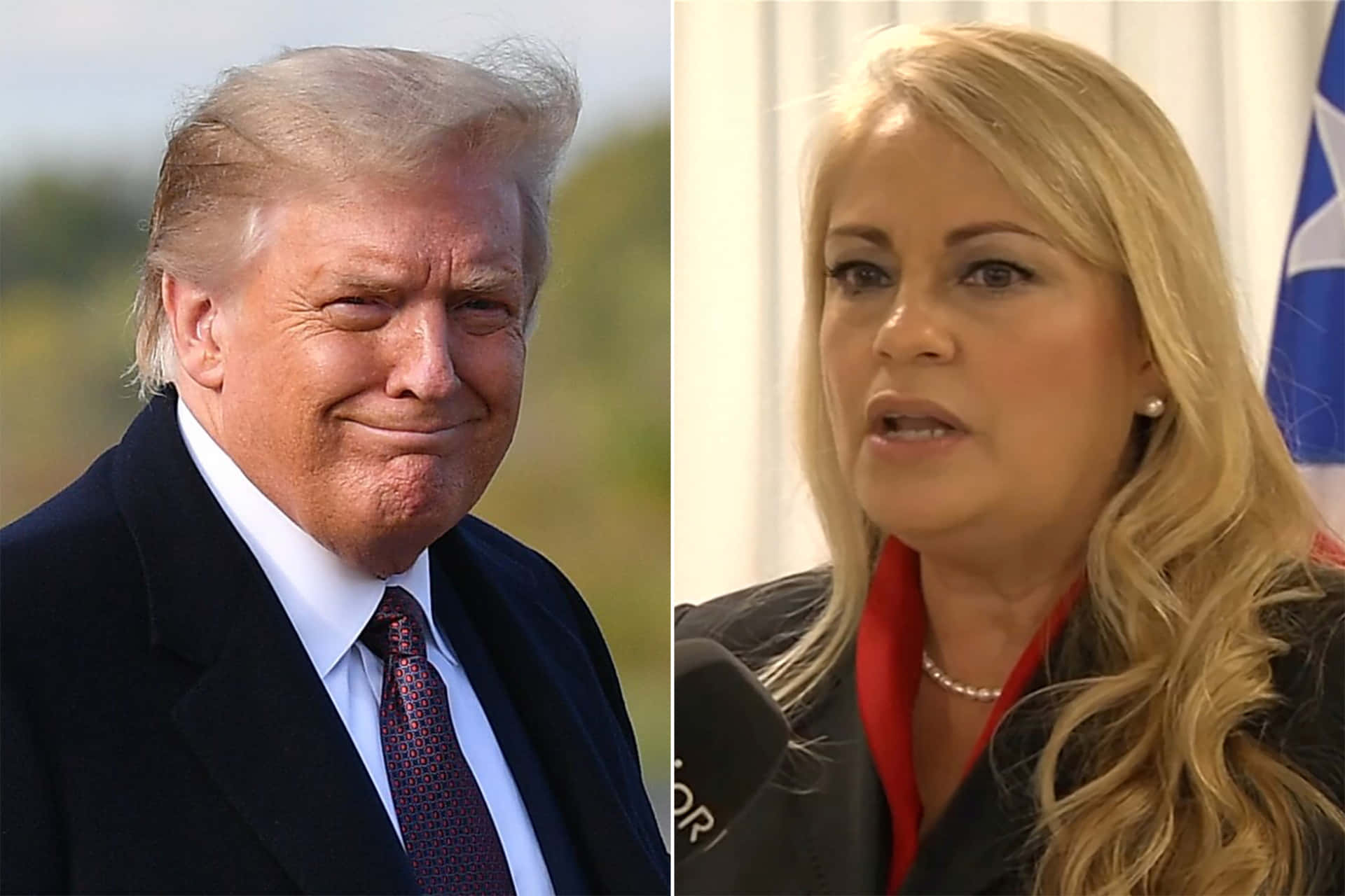 Wanda Vázquez Garced And Donald Trump Background