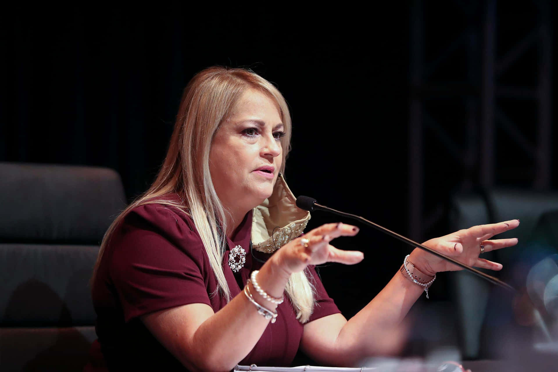 Wanda Vázquez Garced In Casual Wear